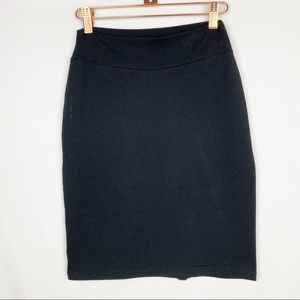 Susan Monaco Black Stretch Pencil Skirt Pull On size XS